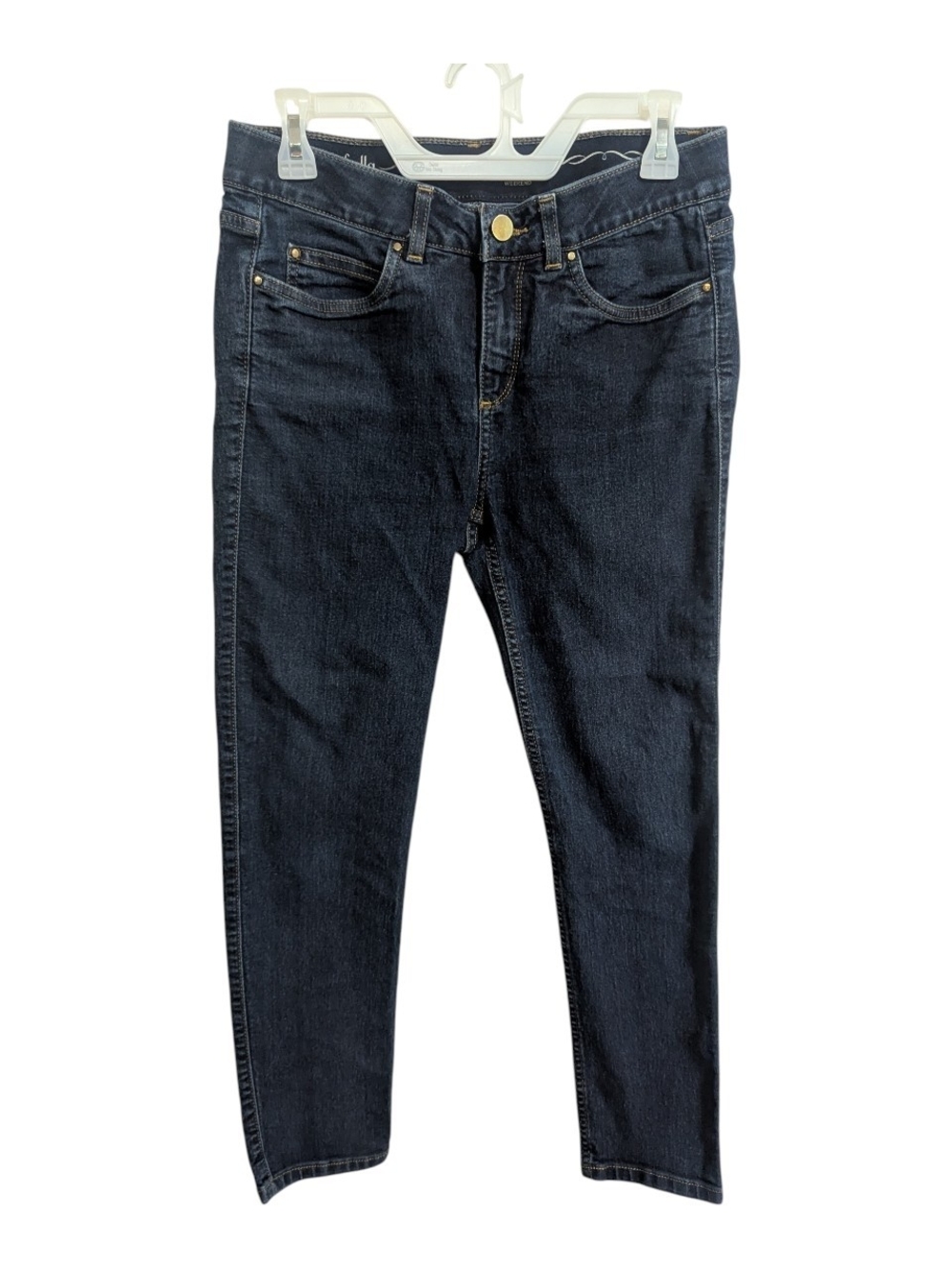 Rafaella Women's Denim Jeans Sz 10P Dark Wash Stretchy W-263